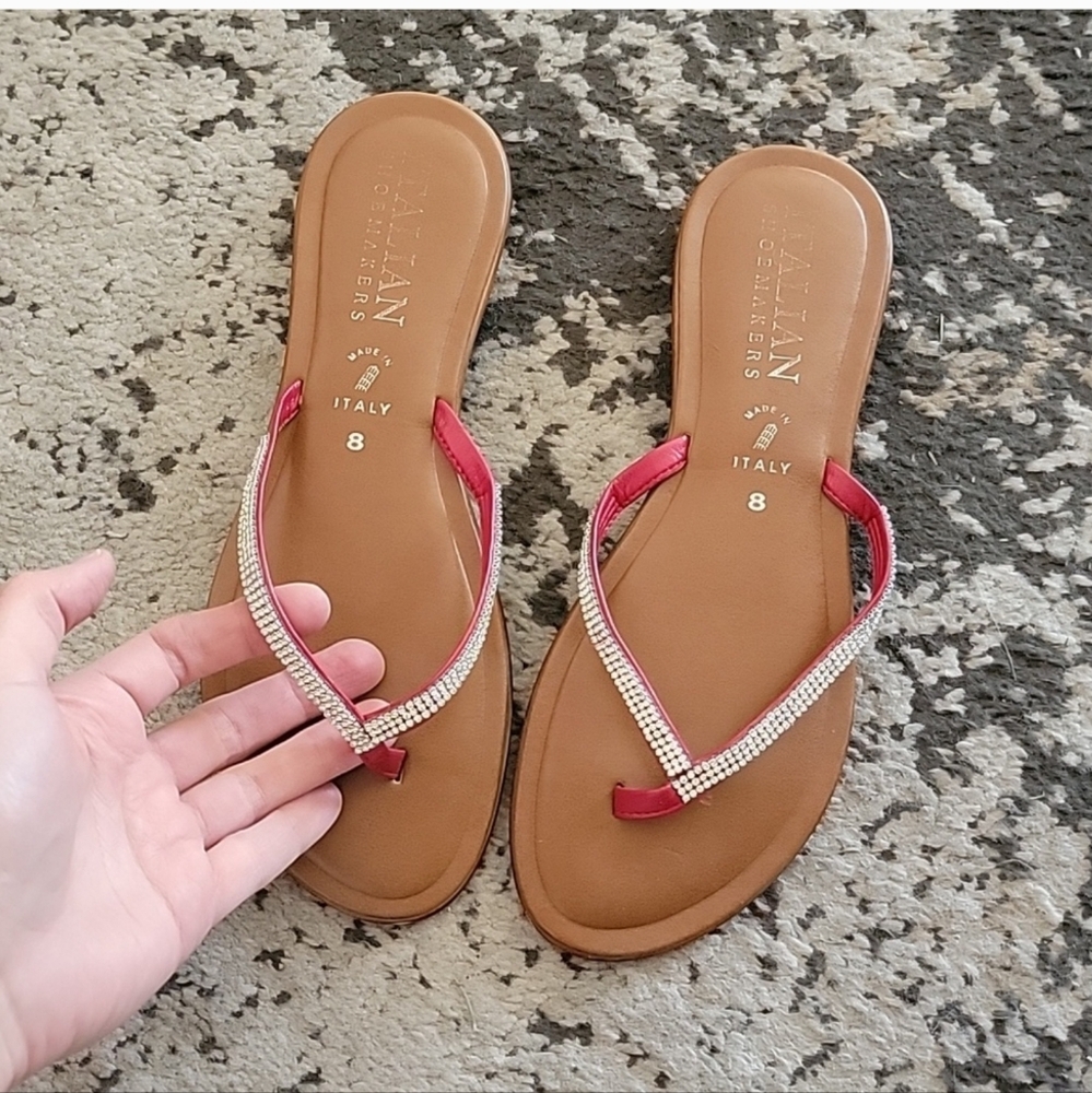 Italian Red Shoes Size 8